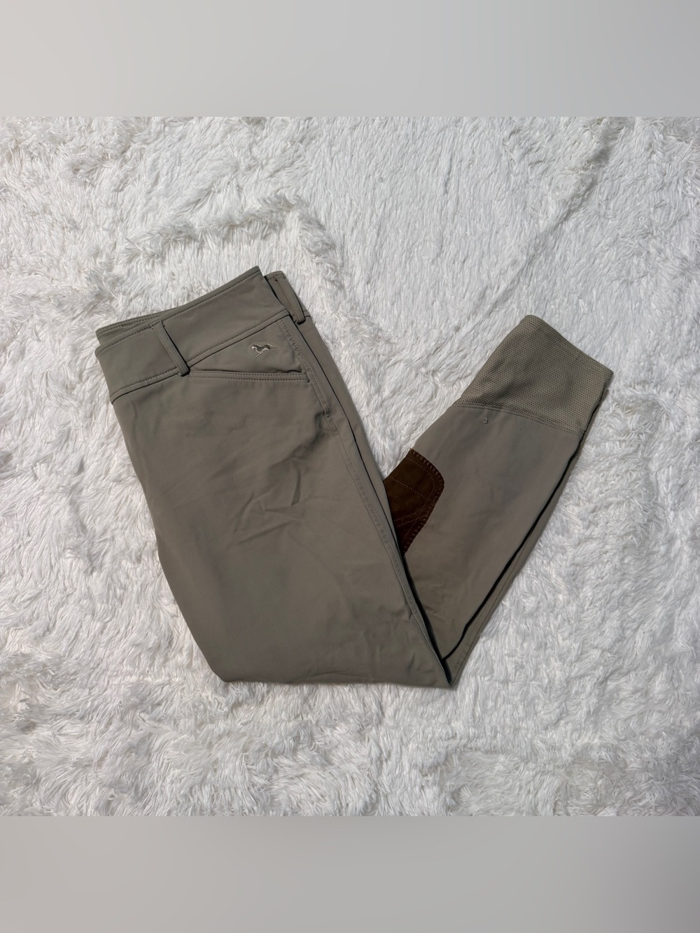 Women’s Size 32R Tan RJ Classics Knee Patch Horseback Riding Breeches
